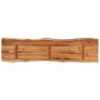 Rectangular acacia wood board with live edge 140x40x2.5 cm by vidaXL, Table tops - Ref: Foro24-370615, Price: 77,94 €, Discou...