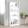 5-tier white plywood shelf 80x24x175cm by vidaXL, Bookcases and shelves - Ref: Foro24-800918, Price: 98,39 €, Discount: %