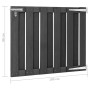 Puerta de jardín de WPC gris 100x80 cm de vidaXL, Puertas de jardín - Ref: Foro24-49082, Precio: 116,66 €, Descuento: %