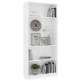 5-tier white plywood shelf 80x24x175cm by vidaXL, Bookcases and shelves - Ref: Foro24-800918, Price: 98,39 €, Discount: %