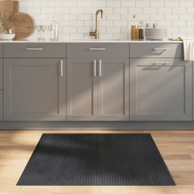 Rectangular gray bamboo rug 100x100 cm by vidaXL, Rugs - Ref: Foro24-376802, Price: 18,99 €, Discount: %