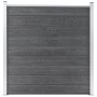 Valla de jardín de WPC gris 180x186 cm de vidaXL, Paneles de vallas - Ref: Foro24-49067, Precio: 331,20 €, Descuento: %