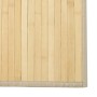 Rechteckiger Bambusteppich hell naturfarben 100x200 cm von vidaXL, Teppiche - Ref: Foro24-376945, Preis: 40,40 €, Rabatt: %