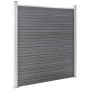 Valla de jardín de WPC gris 180x186 cm de vidaXL, Paneles de vallas - Ref: Foro24-49067, Precio: 331,20 €, Descuento: %