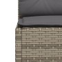 Garden sofa without armrests with gray PE rattan cushions by vidaXL, Outdoor sofas - Ref: Foro24-365906, Price: 95,54 €, Disc...