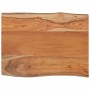 Rectangular acacia wood board with live edge 80x60x2.5 cm by vidaXL, Table tops - Ref: Foro24-370620, Price: 72,12 €, Discoun...