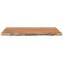 Rectangular acacia wood board with live edge 80x60x2.5 cm by vidaXL, Table tops - Ref: Foro24-370620, Price: 72,12 €, Discoun...