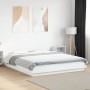 Estructura de cama madera de ingeniería blanca 150x200 cm de vidaXL, Camas y somieres - Ref: Foro24-3281182, Precio: 160,29 €...