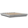 Estructura de cama madera de ingeniería gris Sonoma 160x200 cm de vidaXL, Camas y somieres - Ref: Foro24-3281180, Precio: 163...