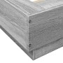 Estructura de cama madera de ingeniería gris Sonoma 160x200 cm de vidaXL, Camas y somieres - Ref: Foro24-3281180, Precio: 163...