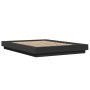 Estructura de cama madera de ingeniería negra 135x190 cm de vidaXL, Camas y somieres - Ref: Foro24-3281225, Precio: 159,62 €,...