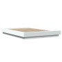 Estructura de cama madera de ingeniería blanca 140x200 cm de vidaXL, Camas y somieres - Ref: Foro24-3281189, Precio: 159,85 €...