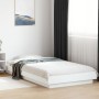 White engineered wood bed frame 90x190 cm by vidaXL, Beds and slatted bases - Ref: Foro24-3281238, Price: 132,66 €, Discount: %