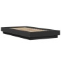 Estructura de cama madera de ingeniería negra 75x190 cm de vidaXL, Camas y somieres - Ref: Foro24-3281246, Precio: 120,83 €, ...