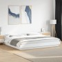 White engineered wood bed frame 180x200 cm by vidaXL, Beds and slatted bases - Ref: Foro24-3281168, Price: 173,99 €, Discount: %