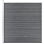 Valla de jardín de WPC gris 175x186 cm de vidaXL, Paneles de vallas - Ref: Foro24-49069, Precio: 268,90 €, Descuento: %