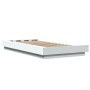 Estructura de cama madera de ingeniería blanca 90x200 cm de vidaXL, Camas y somieres - Ref: Foro24-3281210, Precio: 137,72 €,...