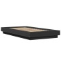 Estructura de cama madera de ingeniería negra 100x200 cm de vidaXL, Camas y somieres - Ref: Foro24-3281204, Precio: 139,05 €,...