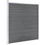 Valla de jardín de WPC gris 175x186 cm de vidaXL, Paneles de vallas - Ref: Foro24-49069, Precio: 268,90 €, Descuento: %