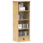 Corona solid pine wood CD shelf 40x30x110 cm by vidaXL, Bookcases and shelves - Ref: Foro24-4005683, Price: 84,01 €, Discount: %