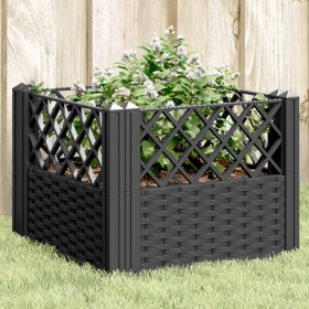 Jardinera con clavijas PP negro 43,5x43,5x43,5 cm de vidaXL, Maceteros y jardineras - Ref: Foro24-368007, Precio: 31,99 €, De...