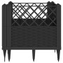 Planter with black PP pegs 43.5x43.5x43.5 cm by vidaXL, Pots and planters - Ref: Foro24-368007, Price: 31,25 €, Discount: %