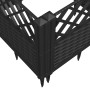 Planter with black PP pegs 43.5x43.5x43.5 cm by vidaXL, Pots and planters - Ref: Foro24-368007, Price: 31,25 €, Discount: %