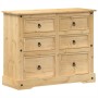 Corona solid pine wood chest of drawers 110x43x91 cm by vidaXL, Storage trunks - Ref: Foro24-4005676, Price: 223,11 €, Discou...