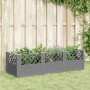 Planter with light gray PP pegs 123.5x43.5x43.5 cm by vidaXL, Pots and planters - Ref: Foro24-368018, Price: 54,03 €, Discoun...