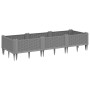 Planter with light gray PP pegs 125x40x28.5 cm by vidaXL, Pots and planters - Ref: Foro24-368013, Price: 37,69 €, Discount: %