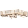 7-piece garden sofa set made of solid pine wood by vidaXL, Garden sets - Ref: Foro24-3299463, Price: 380,87 €, Discount: %