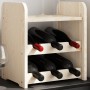 Botellero con tablero superior madera maciza pino 33x25x37 cm de vidaXL, Botelleros - Ref: Foro24-4007554, Precio: 22,52 €, D...