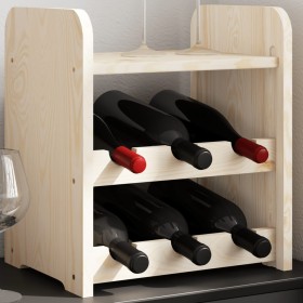 Bottle rack with solid pine wood top board 33x25x37 cm by vidaXL, Wine racks - Ref: Foro24-4007554, Price: 22,99 €, Discount: %