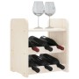 Botellero con tablero superior madera maciza pino 33x25x37 cm de vidaXL, Botelleros - Ref: Foro24-4007554, Precio: 22,52 €, D...