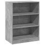 Armario de madera de ingeniería gris hormigón 77x48x102 cm de vidaXL, Organizadores de vestidores y perchas de barra - Ref: F...