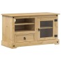 Corona TV stand made of solid pine wood 100x45x58 cm by vidaXL, TV Furniture - Ref: Foro24-4005669, Price: 159,37 €, Discount: %