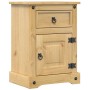 Mesita de noche Corona madera maciza de pino 45x35x64 cm de vidaXL, Mesitas de noche - Ref: Foro24-4005655, Precio: 74,77 €, ...