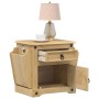 Corona solid pine wood bedside table 45x35x47.5 cm by vidaXL, Nightstands - Ref: Foro24-4005657, Price: 68,70 €, Discount: %