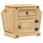 Corona solid pine wood bedside table 45x35x47.5 cm by vidaXL, Nightstands - Ref: Foro24-4005657, Price: 68,70 €, Discount: %