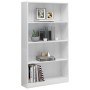 4-tier glossy white plywood shelf 80x24x142cm by vidaXL, Bookcases and shelves - Ref: Foro24-800915, Price: 66,99 €, Discount: %