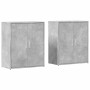 Aparador de madera ingeniería 2 uds gris hormigón 60x31x70 cm de vidaXL, Aparadores - Ref: Foro24-3276542, Precio: 115,48 €, ...