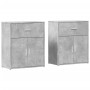 Aparador de madera ingeniería 2 uds gris hormigón 60x31x70 cm de vidaXL, Aparadores - Ref: Foro24-3276549, Precio: 128,03 €, ...