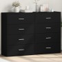 Aparadores 2 unidades madera de ingeniería negro 60x31x84 cm de vidaXL, Aparadores - Ref: Foro24-3276582, Precio: 168,36 €, D...