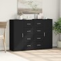 2 black engineered wood sideboards 60x31x84 cm by vidaXL, Sideboards - Ref: Foro24-3276589, Price: 182,61 €, Discount: %