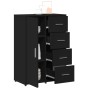 2 black engineered wood sideboards 60x31x84 cm by vidaXL, Sideboards - Ref: Foro24-3276589, Price: 182,61 €, Discount: %