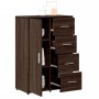 Aparadores 2 uds madera de ingeniería marrón roble 60x31x84 cm de vidaXL, Aparadores - Ref: Foro24-3276594, Precio: 211,39 €,...