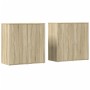 Aparadores 2 uds madera de ingeniería roble Sonoma 79x38x80 cm de vidaXL, Aparadores - Ref: Foro24-3276604, Precio: 163,20 €,...