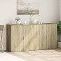 2 Stk. Sideboards aus Holzwerkstoff Sonoma Eiche 79x38x80 cm von vidaXL, Sideboards - Ref: Foro24-3276604, Preis: 163,20 €, R...