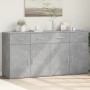 2 gray concrete effect engineered wood sideboards 79x38x80 cm by vidaXL, Sideboards - Ref: Foro24-3276619, Price: 193,09 €, D...