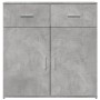 2 gray concrete effect engineered wood sideboards 79x38x80 cm by vidaXL, Sideboards - Ref: Foro24-3276619, Price: 193,09 €, D...